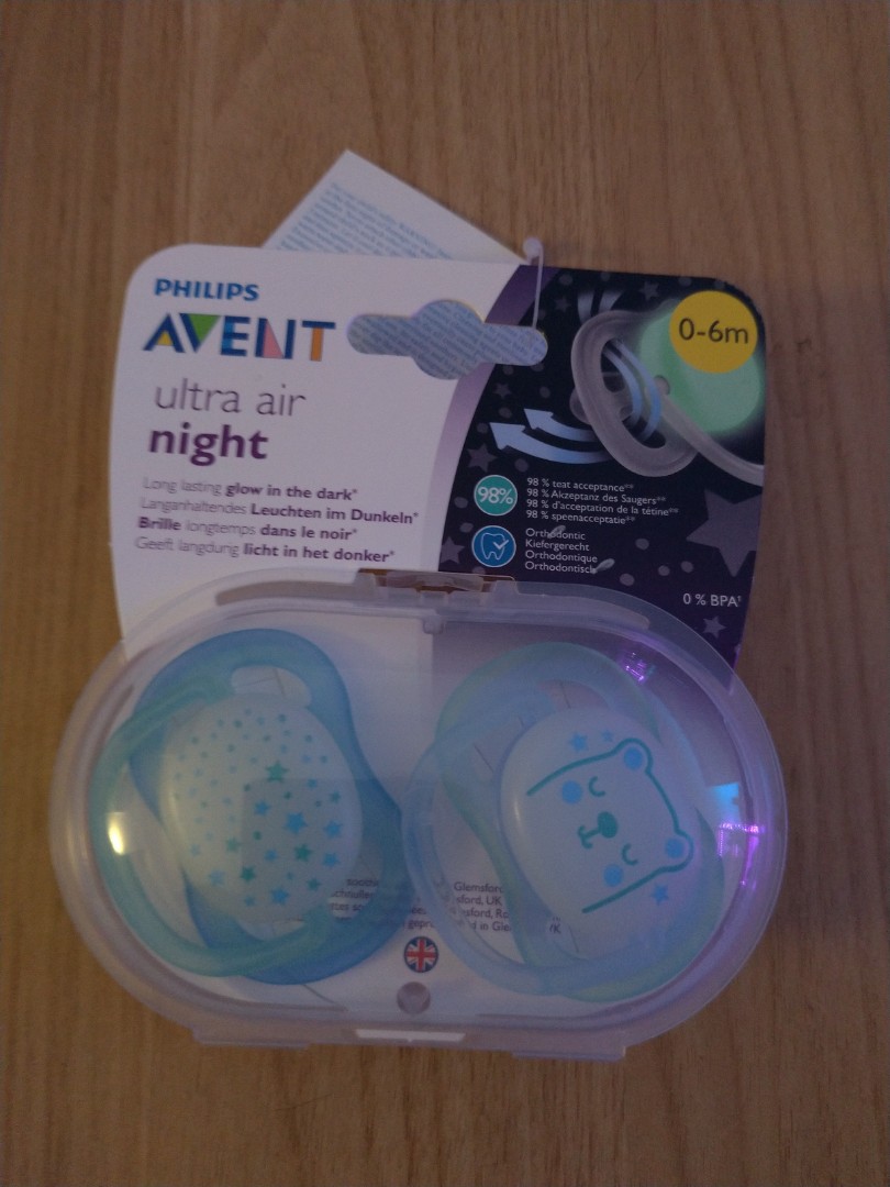 Avent ultra air night pacifier, Babies & Kids, Nursing & Feeding