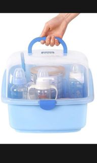 New Portable Baby Bottle Drying Rack Baby Bottles Storage Box Cleaning  Dryer Drainer Nipple Shelf Drying Rack Tableware Dry Case