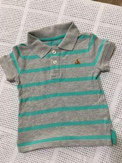 童裝_Baby GAP日本專櫃購買polo衫（綠）
