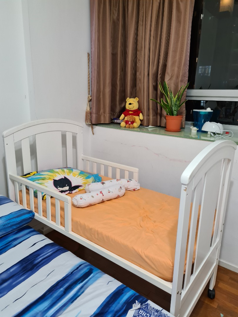 Babyone baby cot convertible to toddler bed Furniture Home