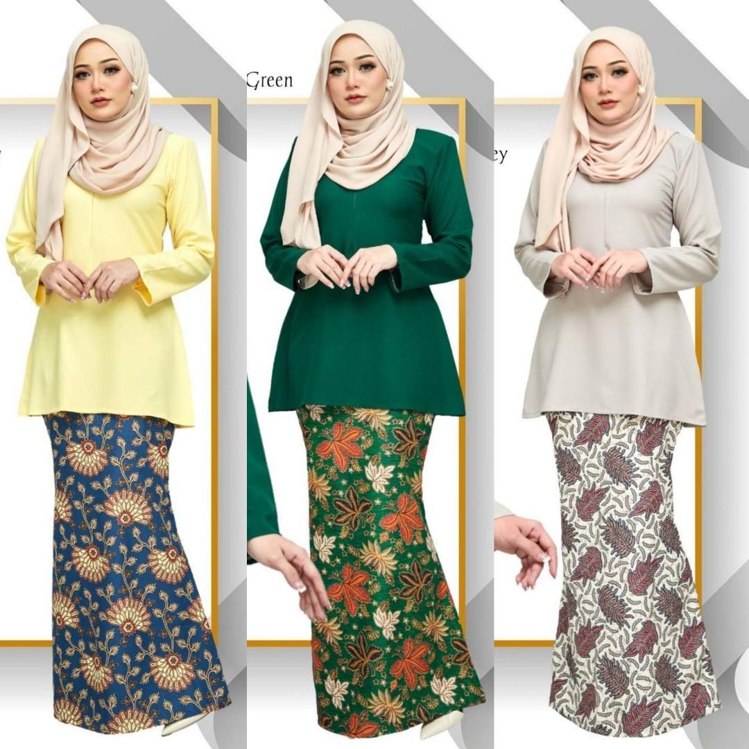 Baju Kurung Mini Riau Bonda Batik Design Women S Fashion Muslimah Fashion Baju Kurung Sets On Carousell