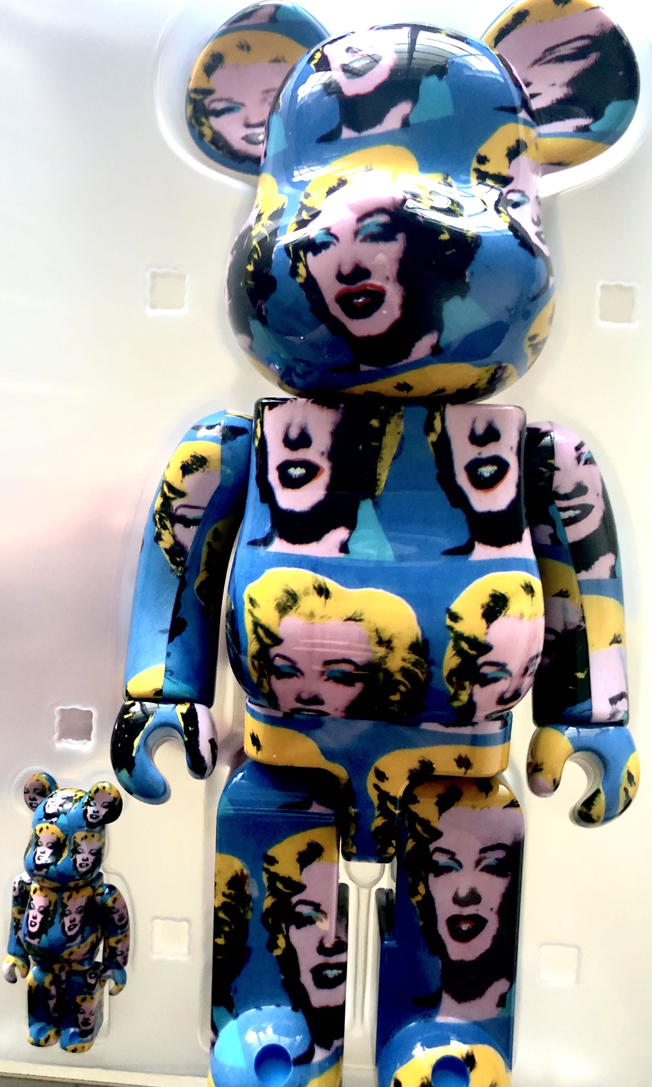 Medicom Toy - BE@RBRICK Andy Warhol - Marilyn Monroe vol 2 ensemble 100% et 400% - Figurines - Street Art