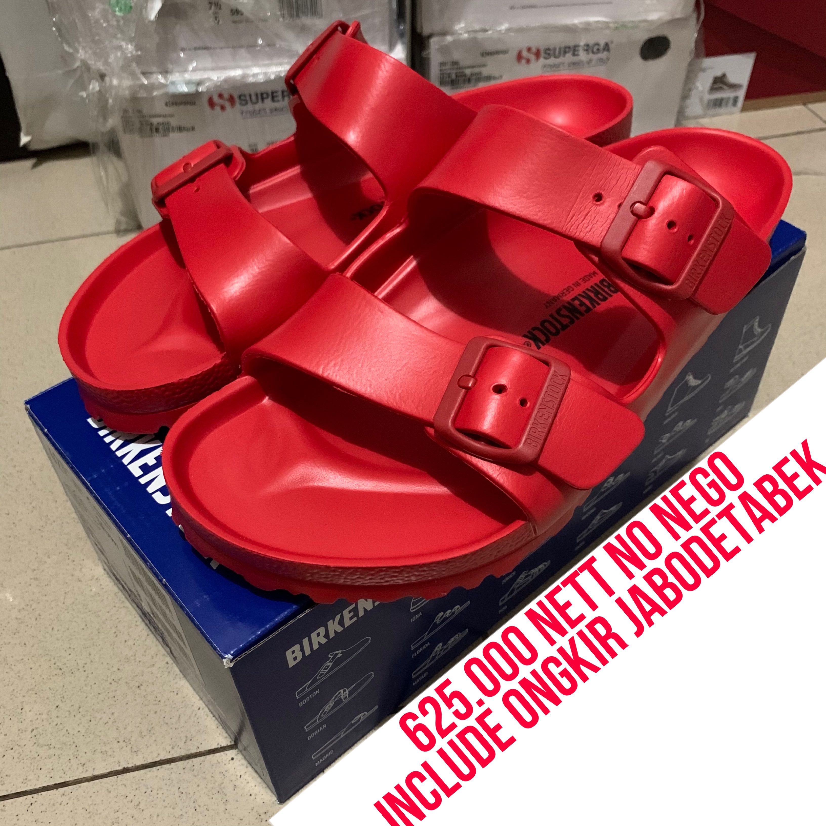 red birkenstock