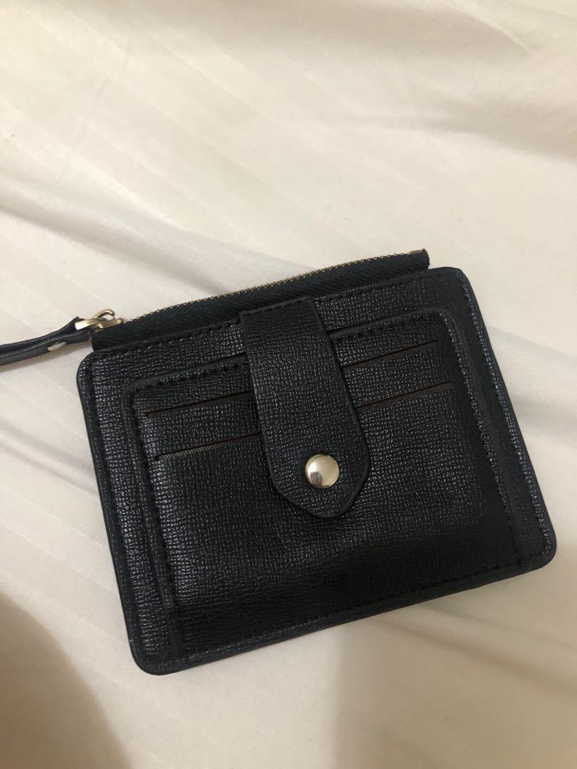 Black Card Holder Wallet Coin Purse Women s Fashion Bags Wallets Wallets Card holders on Carousell