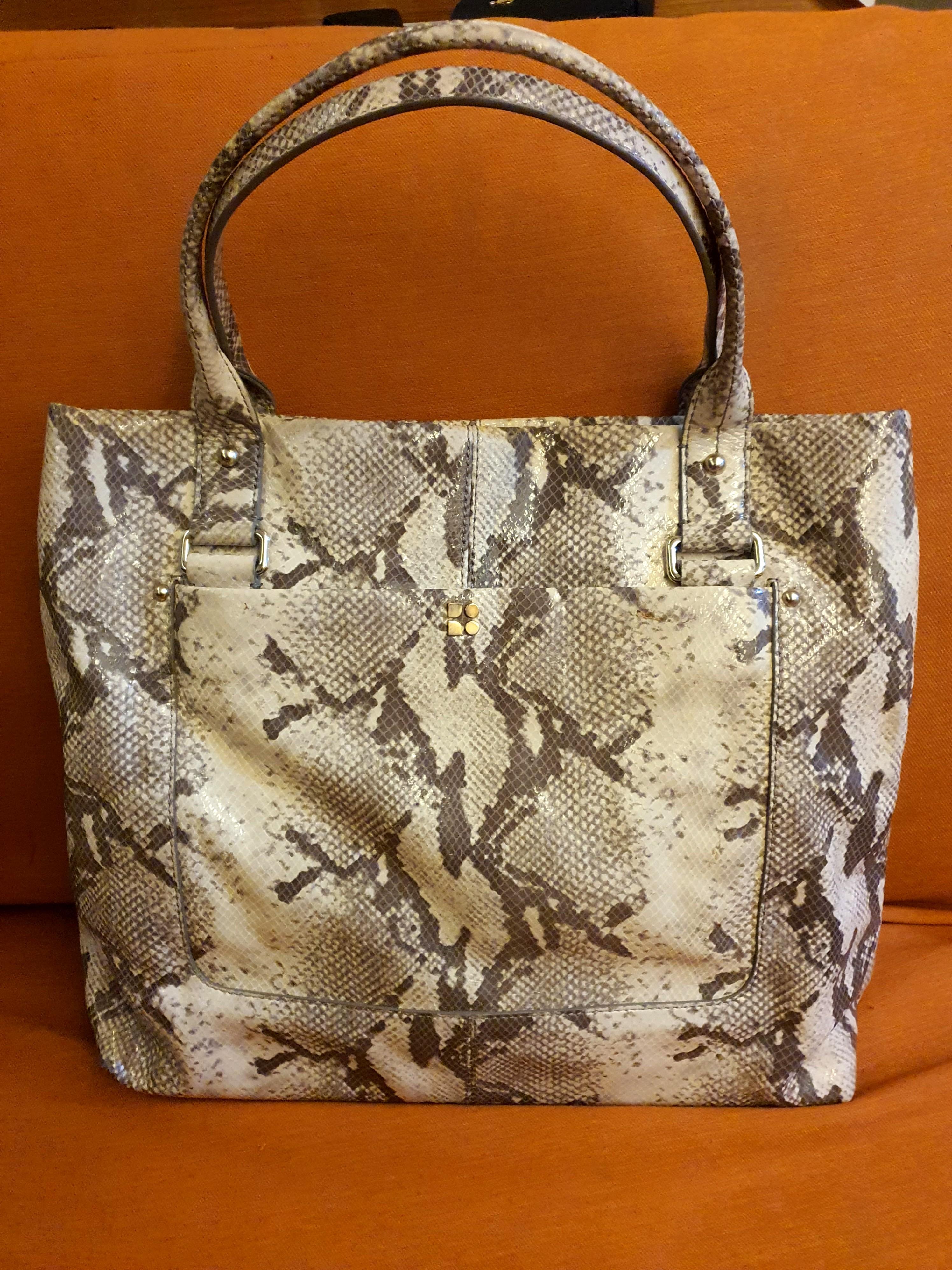 BNIB new authentic Kate Spade tote bag large snakeskin print bag