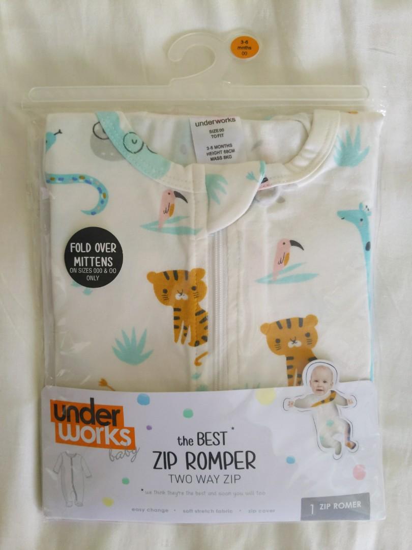 BNIB underworks two way zip romper 3 6m Babies Kids Babies