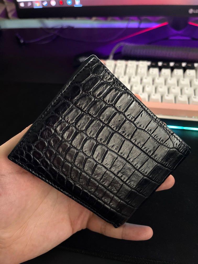 Bottega crocodile wallet clearance