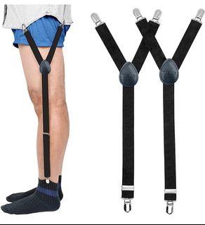 Brand new Mens Shirt Stays Military Adjustable Elastic Garter Straps Brand new Mens Shirt Stays Military Adjustable Elastic Garter Straps