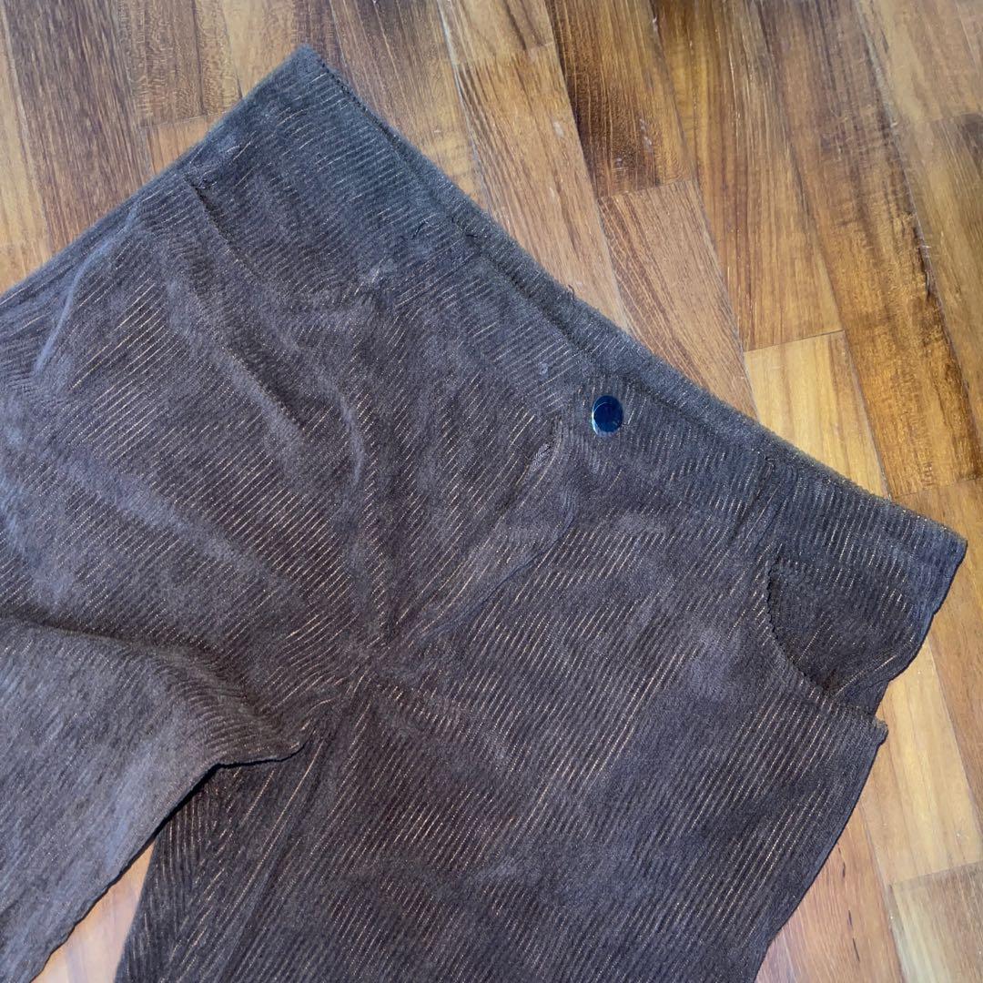 ALTERED brown brandy melville jada corduroy pants, Women's Fashion,  Bottoms, Other Bottoms on Carousell