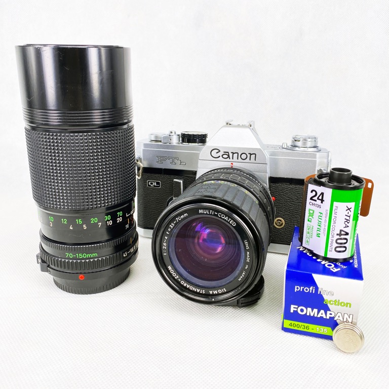 Canon FTb 十 canon zoom lens FD 70-150mm