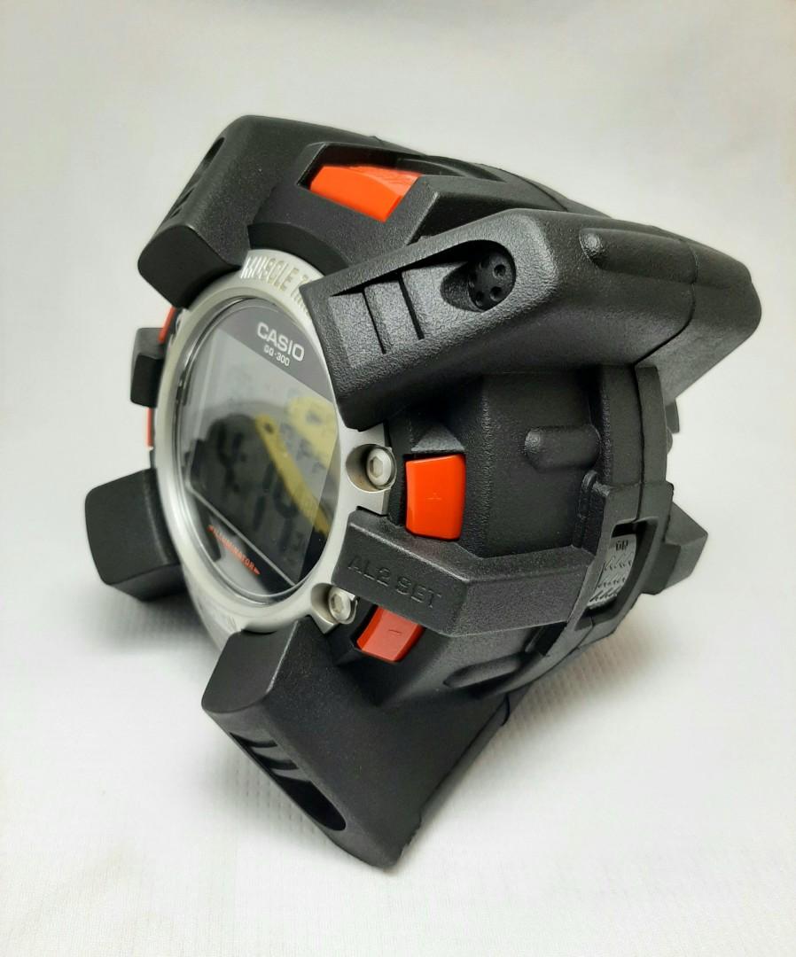 Sold” Casio GQ300 Muscle Time Alarm Clock Motion Athelet G Man GQ