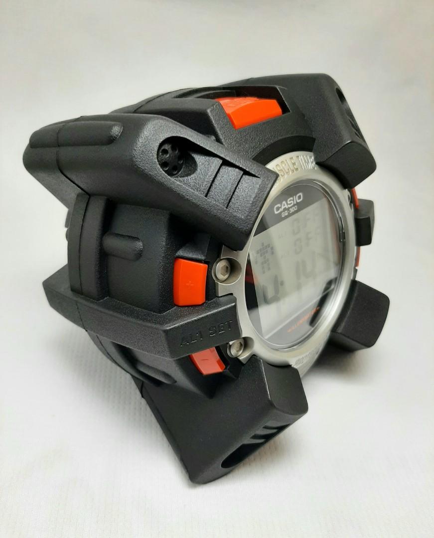 “Sold” Casio GQ300 Muscle Time Alarm Clock Motion Athelet G Man GQ 300  Retro Classic Vintage G Shock