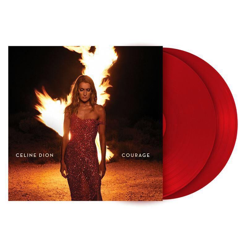 Celine Dion Courage Ruby Red Vinyl 2lp Hobbies Toys Music Media Vinyls On Carousell