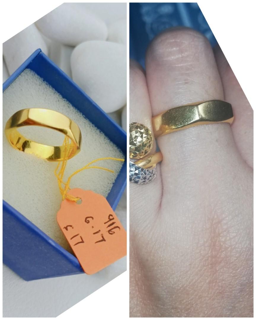 Cincin Emas 916, Women's Fashion, Jewellery on Carousell
