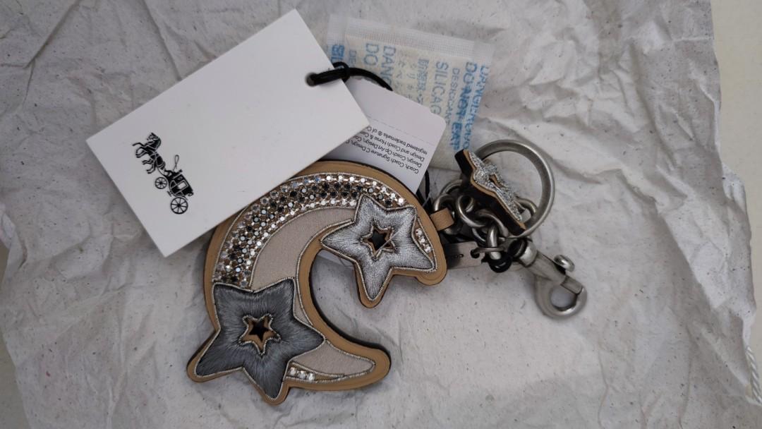 Coach Moon And Star Bag Charm Women s Fashion Jewelry Organisers Charms on Carousell