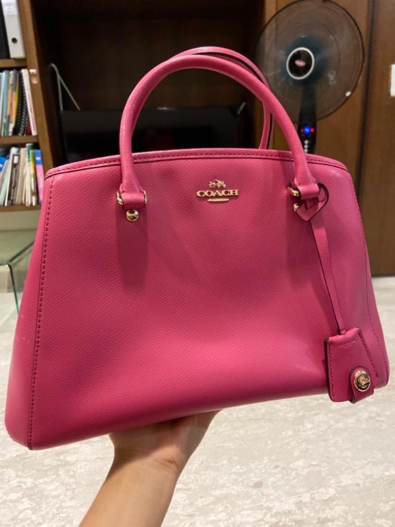 Coach Pink Tote Bag Women S Fashion Bags Wallets Tote Bags On Carousell