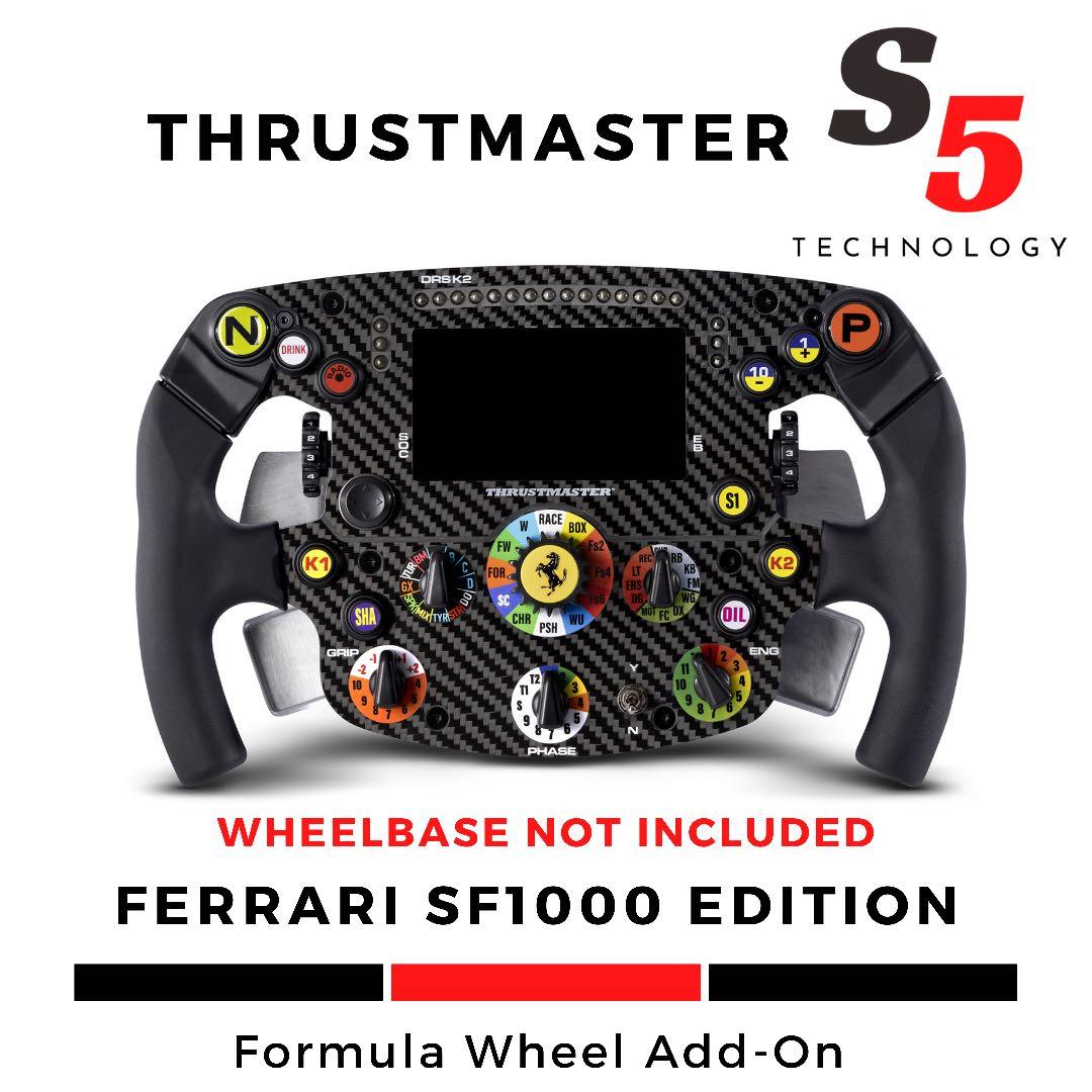 SF1000 Thrustmaster Formula wheel add-on ferrari SF1000 Edition/ferrari f1  wheel/thrustmaster f1 sf1000, Video Gaming, Gaming Accessories, Controllers  on Carousell