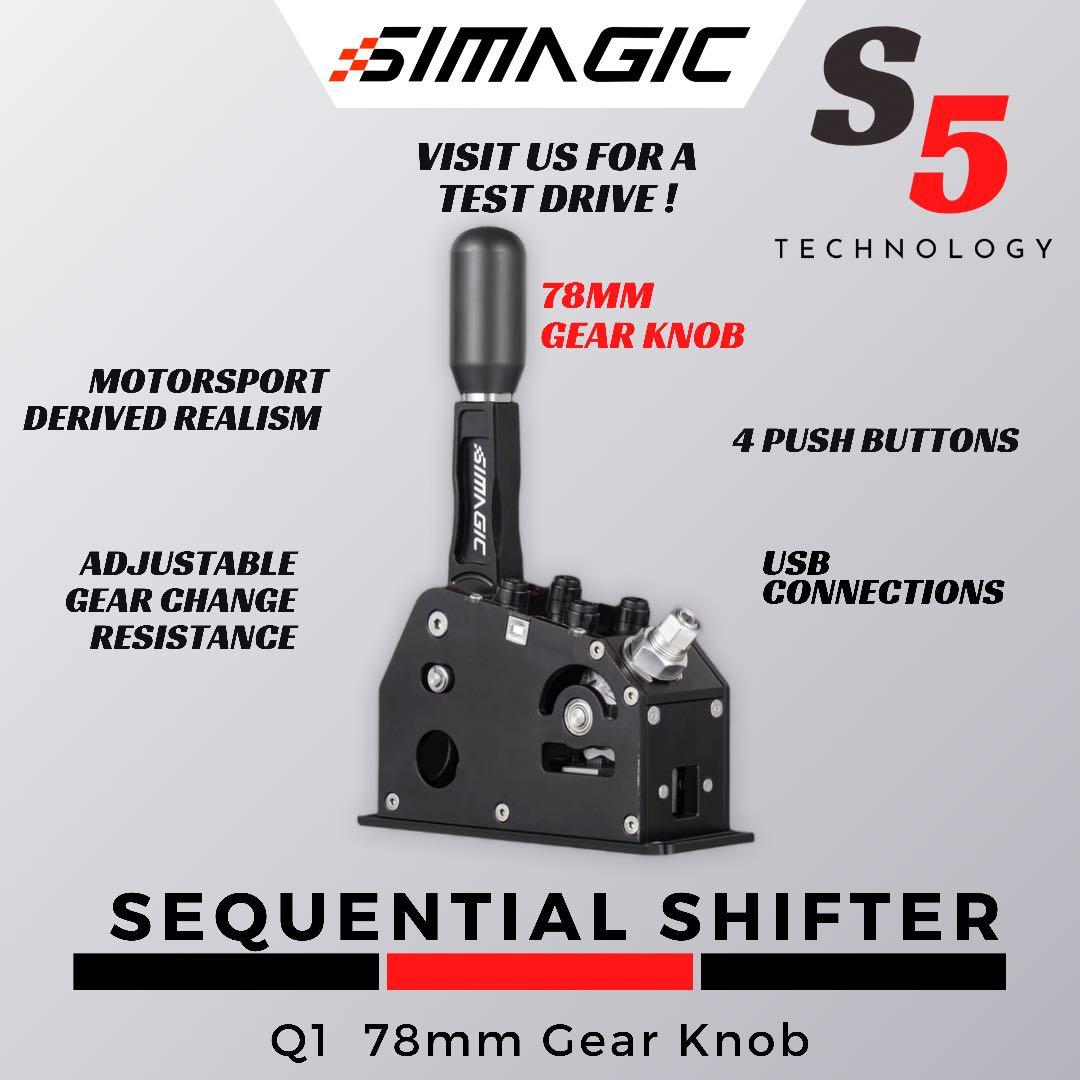 Simagic Shifter /simagic gear shifter/simagic sequential shifter/simagic  gear/simagic gearbox, Video Gaming, Gaming Accessories, Controllers on  Carousell