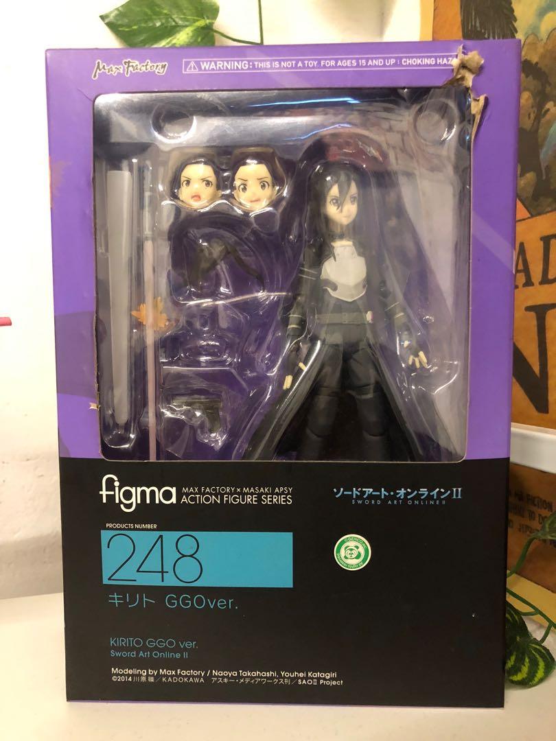 Figma Kirito Ggo Original Toys Games Action Figures Collectibles On Carousell