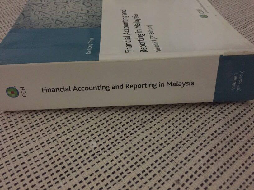 Financial Accounting and Reporting in Malaysia vol 1 (5th edition) Tan ...