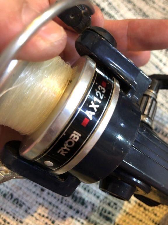 FISHING REEL RYOBI AX123 MADE IN JAPAN (ANTIQUE) / MESIN PANCING RYOBI  AX123 JAPAN.