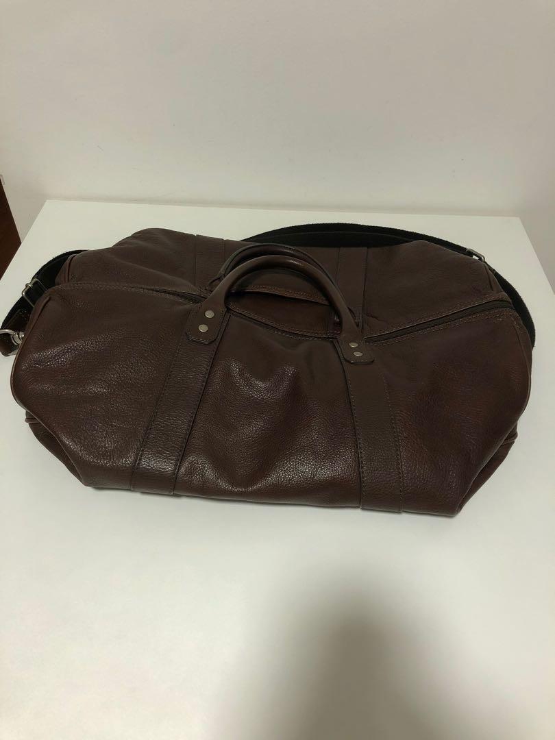 Fossil leather clearance duffle bag