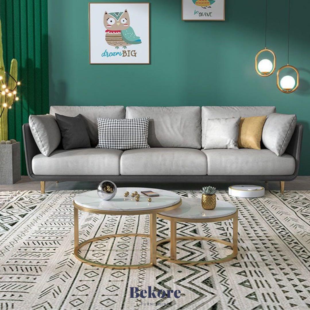 free adam fabric sofa furniture home living furniture sofas on carousell