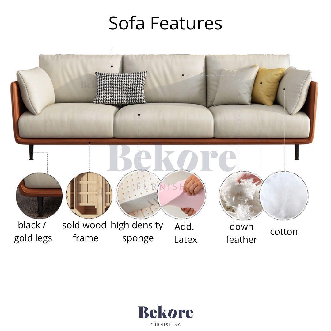 free adam fabric sofa furniture home living furniture sofas on carousell