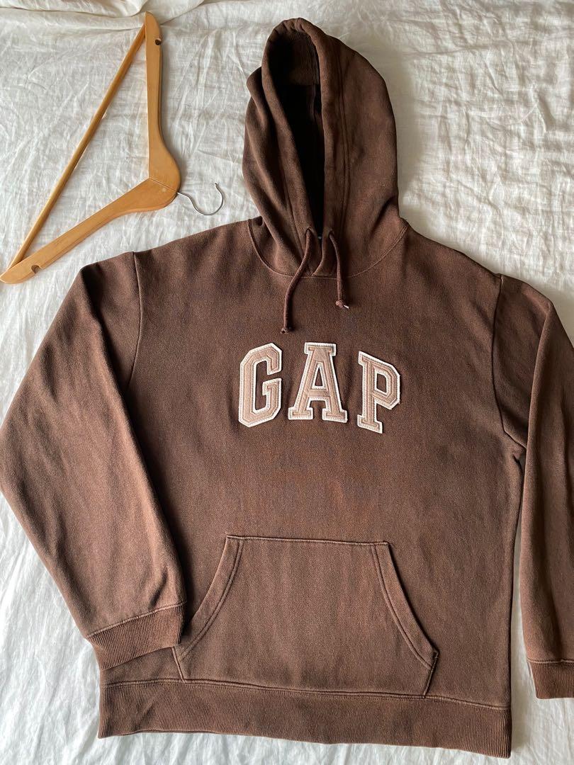 Gap Brown Arch Logo Hoodie, Men's Fashion, Coats, Jackets and Outerwear on  Carousell