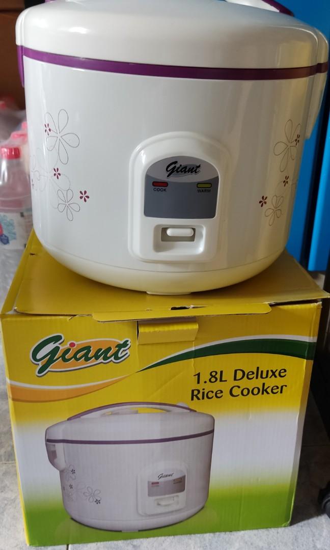 Giant 1.8L Deluxe rice cooker, TV & Home Appliances, Kitchen Appliances, Cookers on Carousell