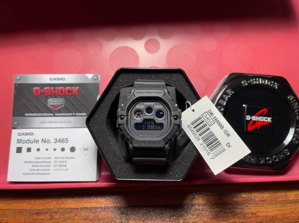 G-Shock DW-5900BB-1DR (Tapak Kucing Hitam Matte), Menu0027s Fashion 