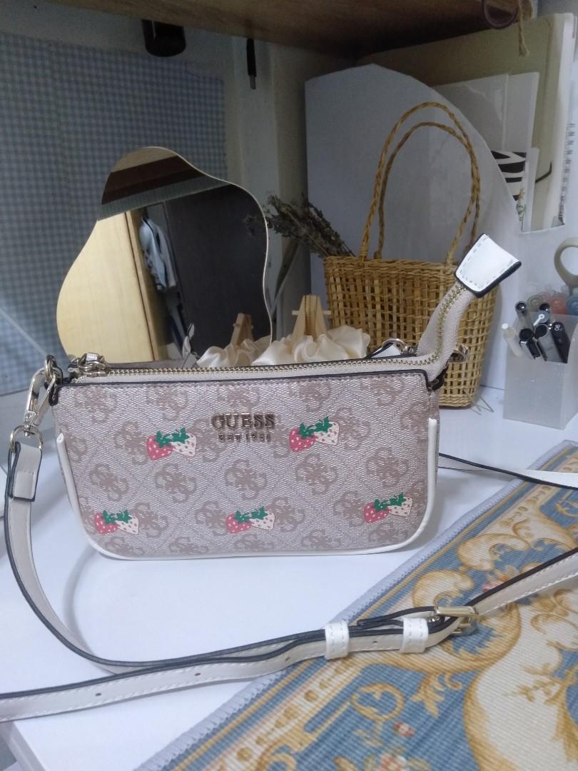 guess strawberry sling bag