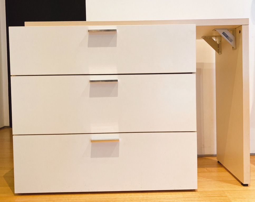 HANSSEM Chest of Drawers + Table Set, Furniture & Home Living ...