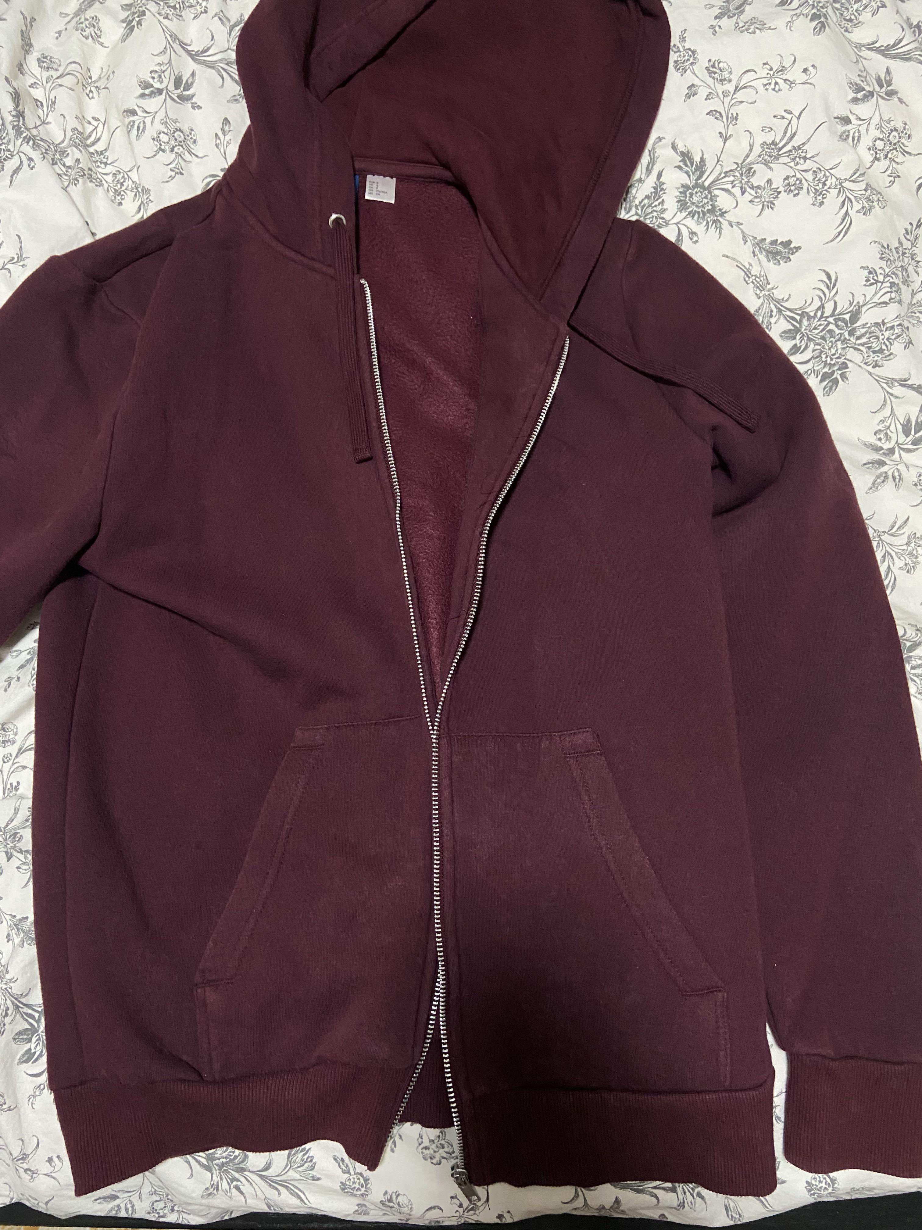 Maroon hoodie jacket online