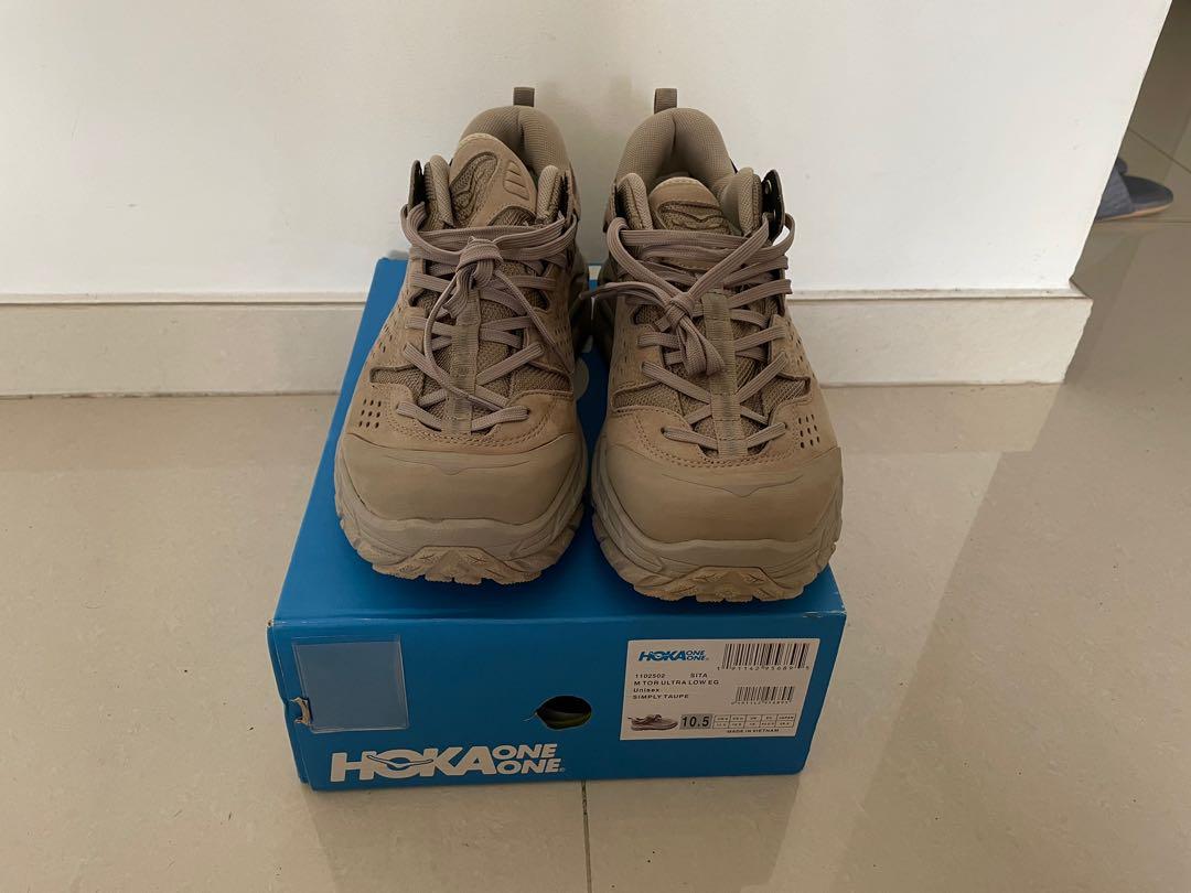 Hoka One One x Engineered Garments Tor Low Taupe Men s Fashion Footwear Sneakers on Carousell