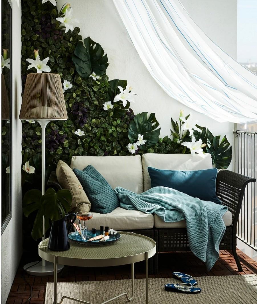 Ikea Fejka Artificial Fake Plant wall mounted in/outdoor green vertical