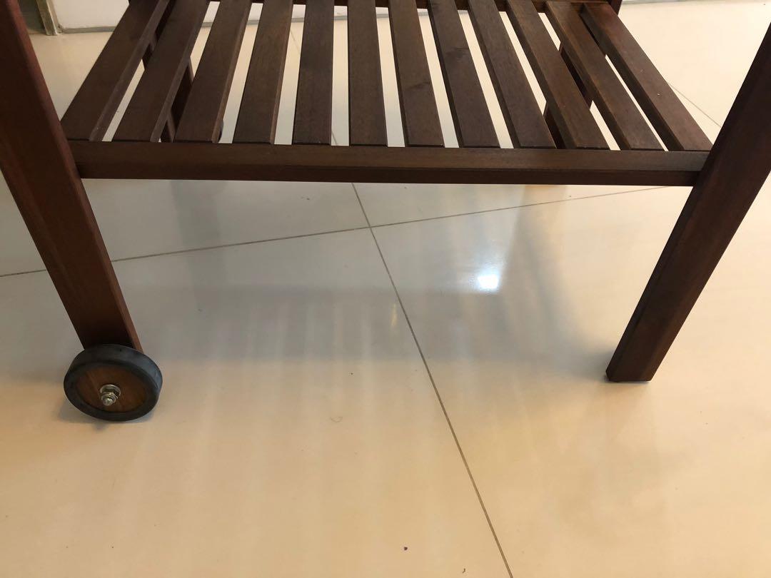 Ikea kitchen/outdoor table cart trolley, Furniture & Home Living