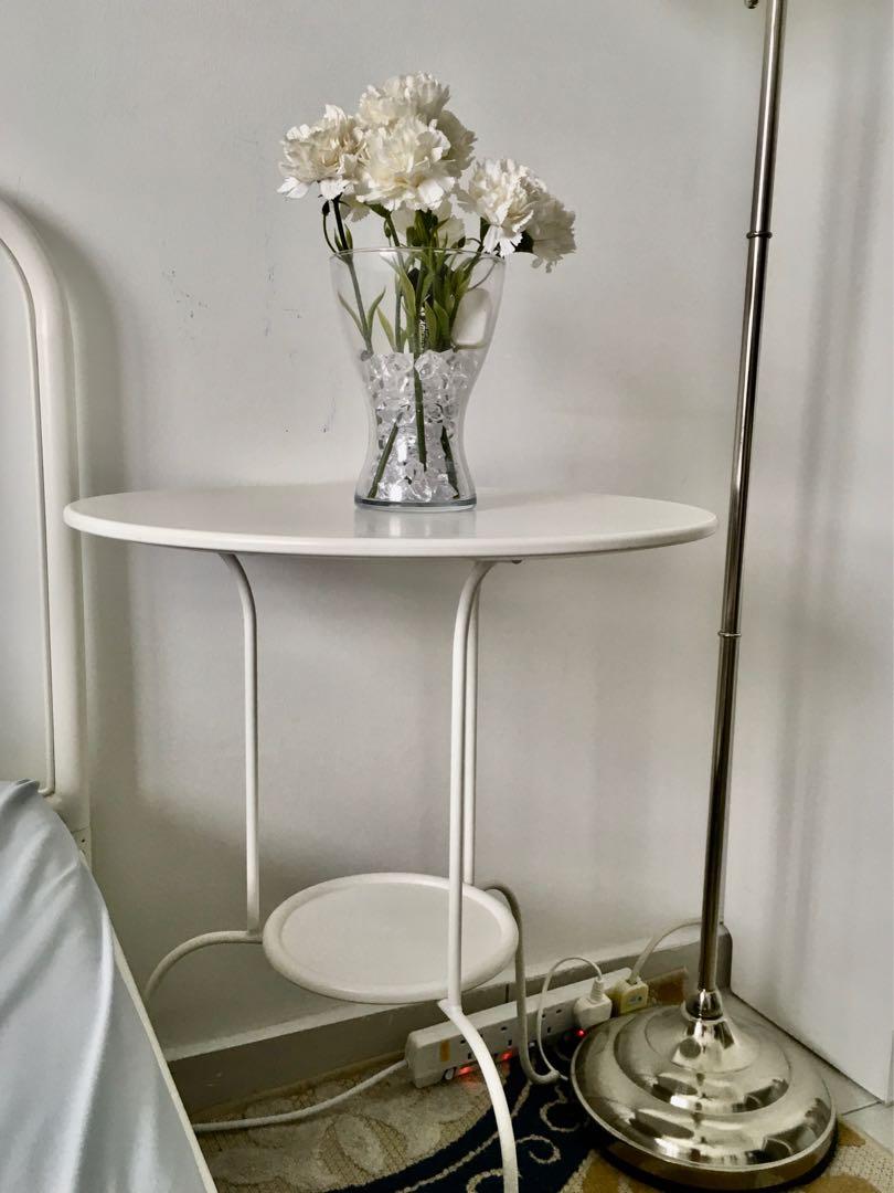 Ikea lindved side table white deals