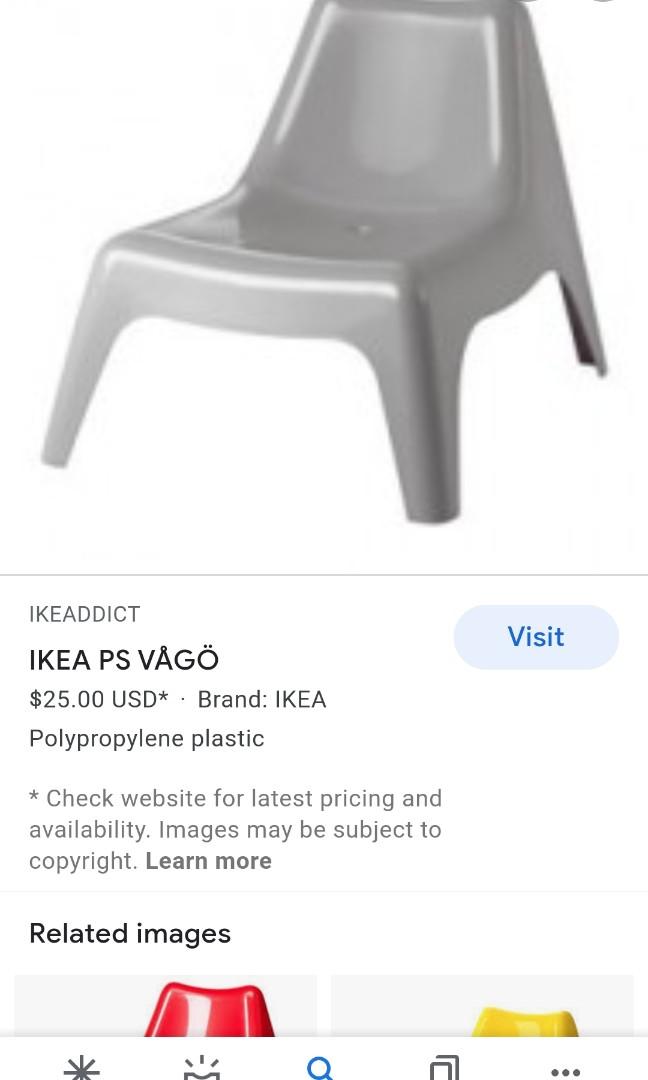 ikea ps vago grey furniture home living outdoor furniture on carousell