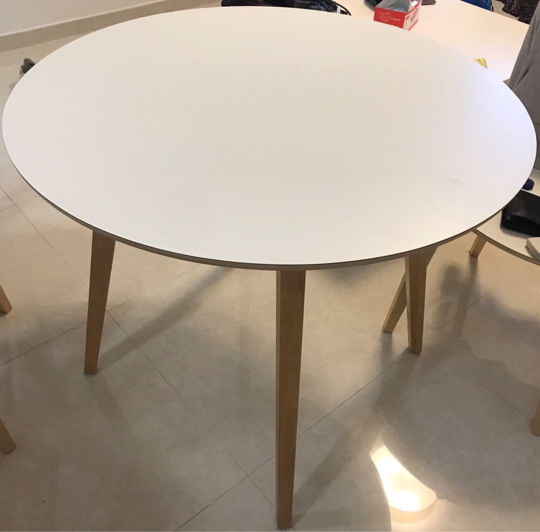 Ikea White Round Dining Table Nordmyra