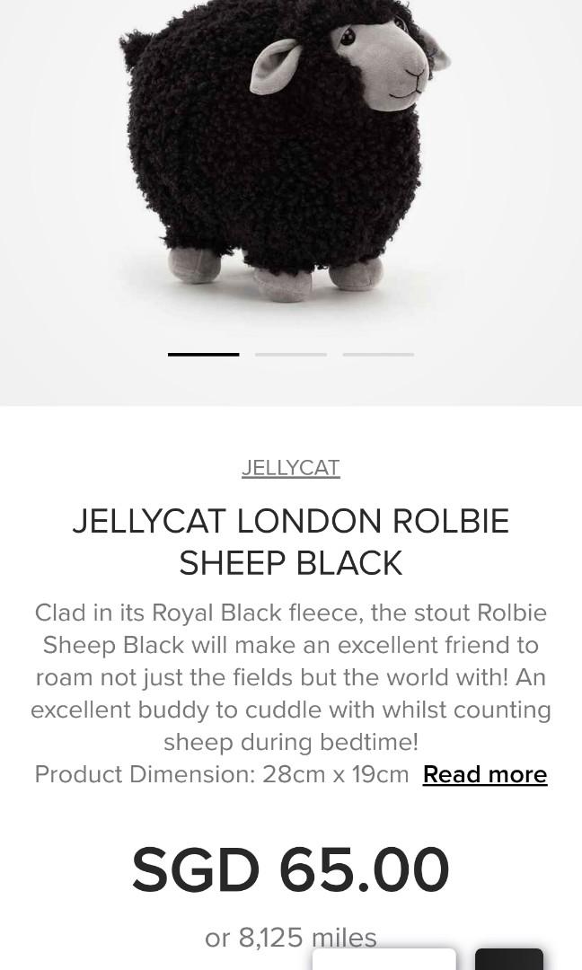 Jellycat black 2024 sheep
