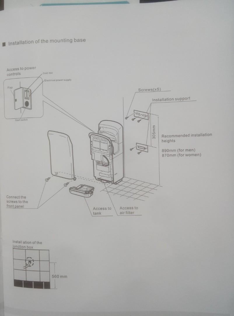 JET HAND DRYER 2000W, Furniture & Home Living, Bathroom & Kitchen