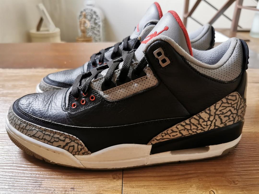 Jordan 3 black cement size 11 outlet