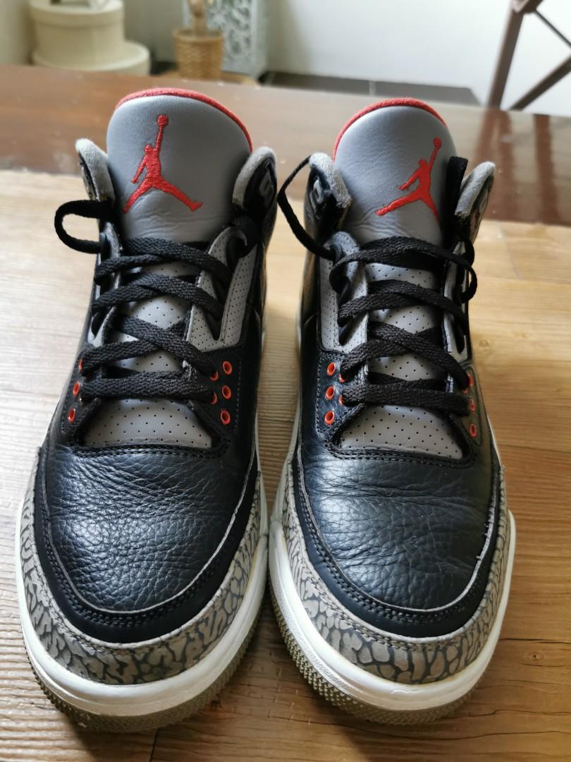 Jordan 3 black top cement size 11