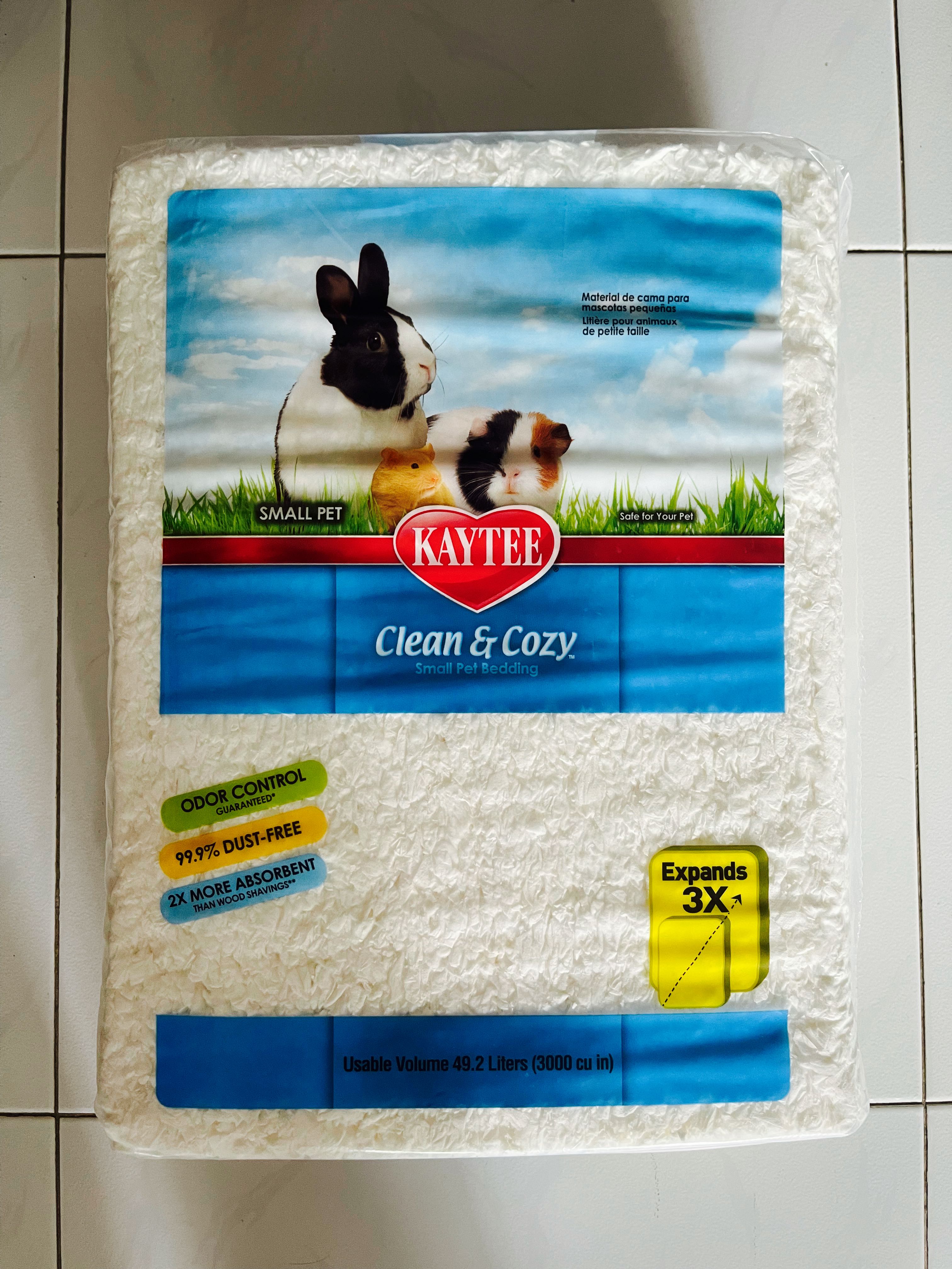 Kaytee clean & cozy hamster bedding 49.2l (3000 cu in), Pet Supplies