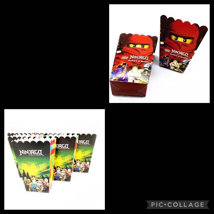6pcs Kids Lovely Ninjago Children Party Candy Box happy birthday Supplies Favor 