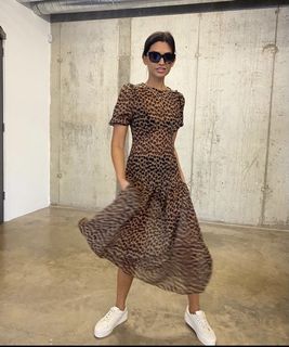 Never fully dressed leopard dress top