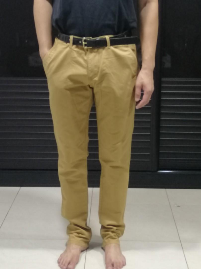 Light Khaki Color Pants Men S Fashion Clothes Bottoms On Carousell