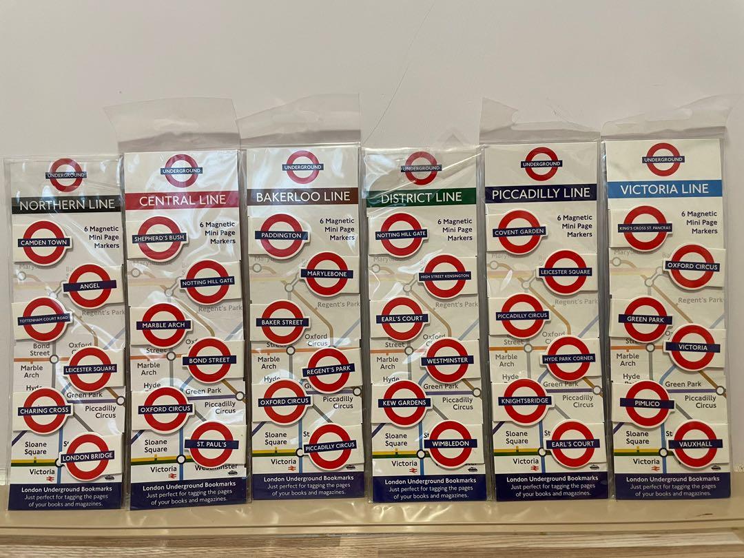 London Underground Bookmarks 書本 & 文具, 文具 Carousell