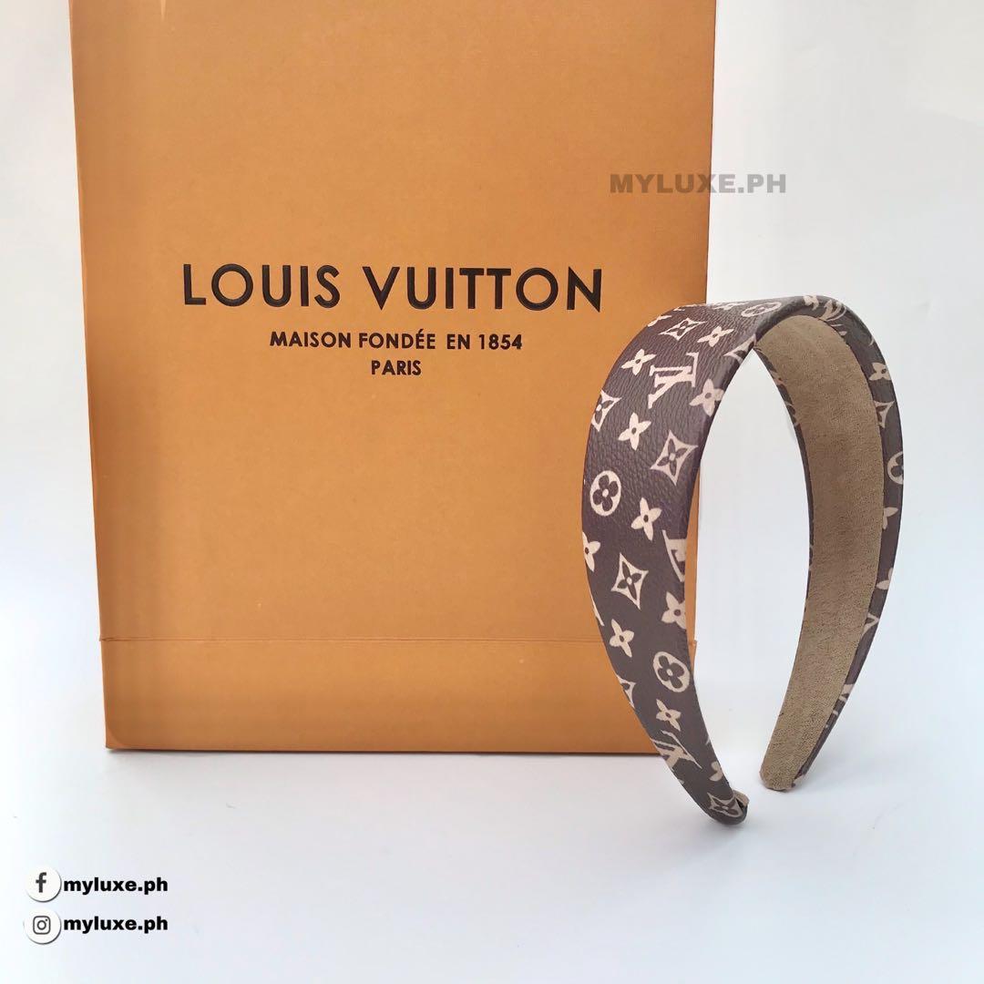 Louis Vuitton Monogram Leather Headband, Women's Fashion, Watches &  Accessories, Hair Accessories on Carousell